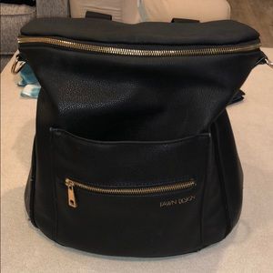 Fawn diaper bag, black